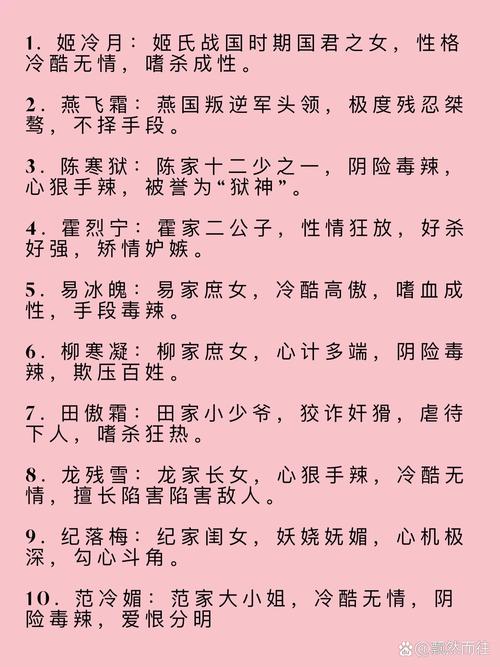 怎么给小说反派起名字大全_怎么给小说反派起名字大全女生