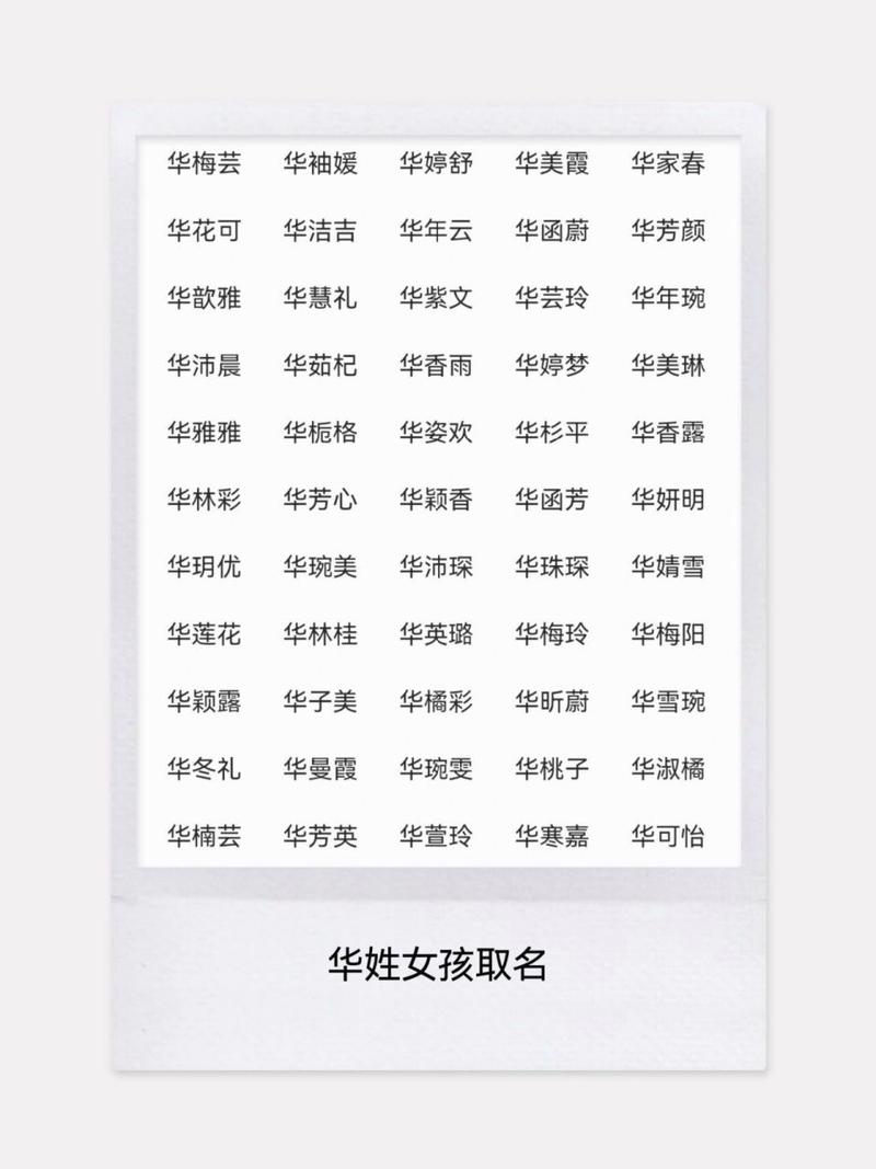 华字公司起名字_华字公司起名字大全