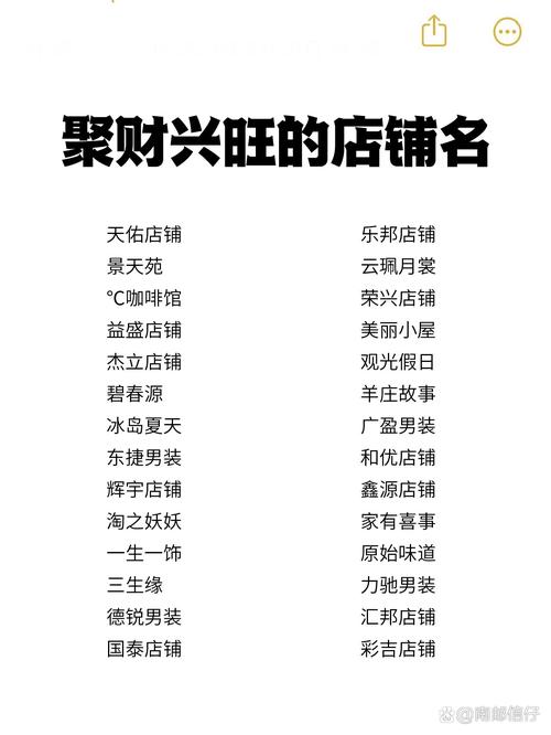 买东西店铺起名字大全_买东西店铺起名字大全四个字