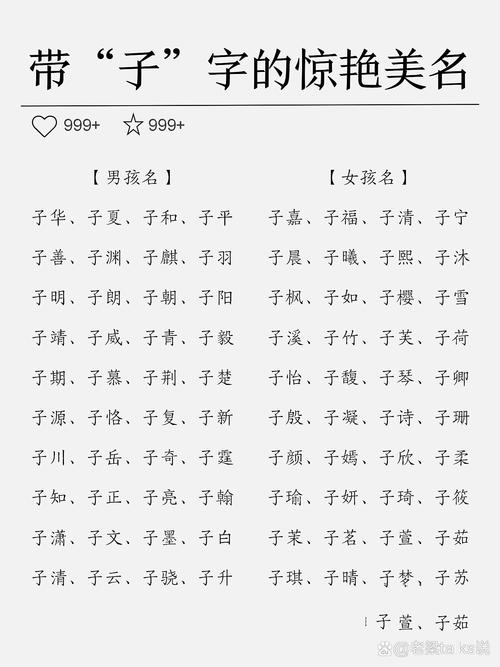 宝宝起名字名字_宝宝起名字名字中间带子的名字