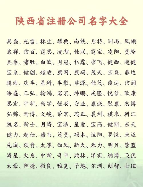 渭南公司怎么起名字好听_渭南公司怎么起名字好听点