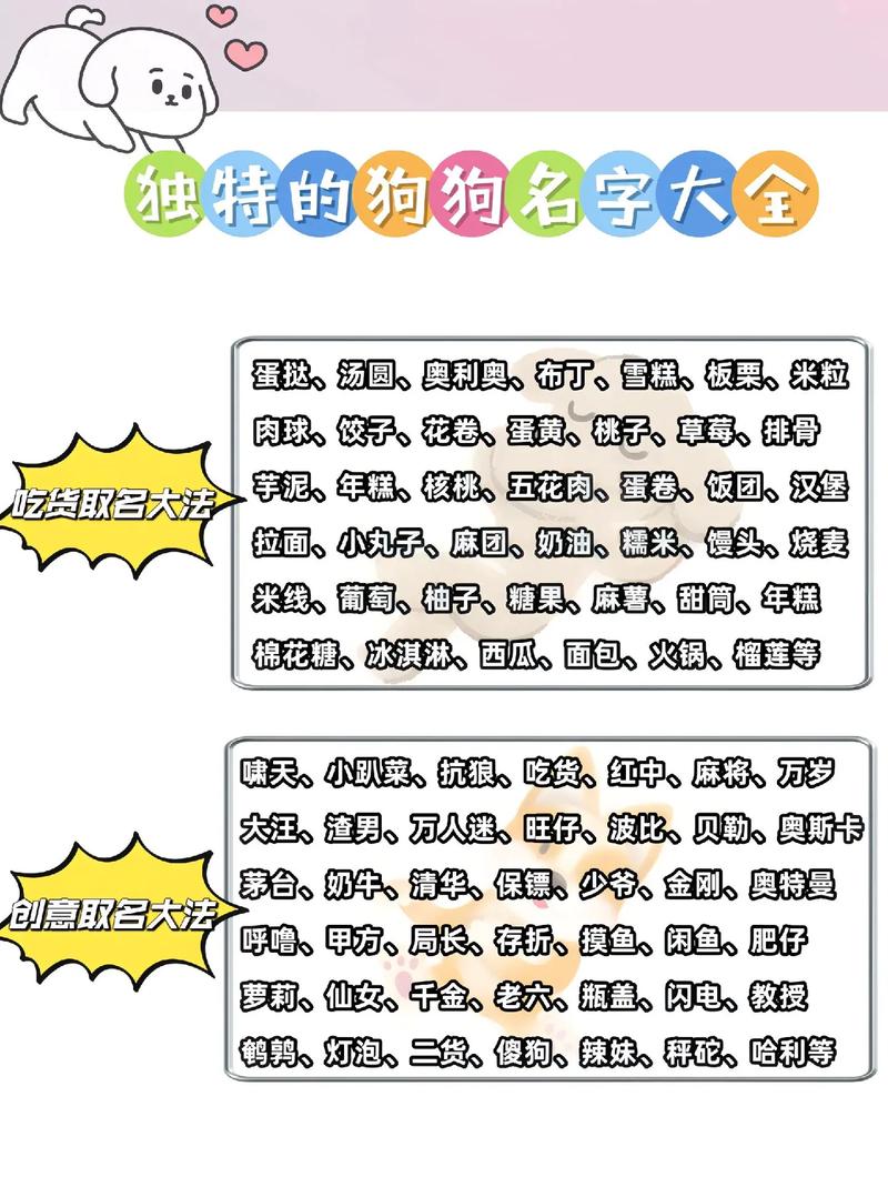 给别人家狗狗起名字大全_给别人家狗狗起名字大全四个字